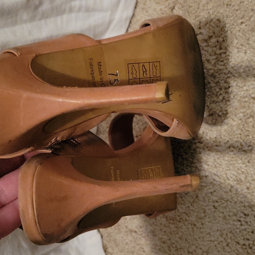 Jeffrey Campbell nude wrap around heels sz 7.5 - Picture 5 of 11